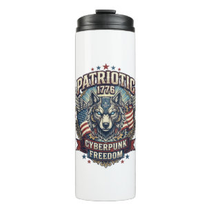 Termo Lobo de la libertad de la IA patriótica Futuro cib