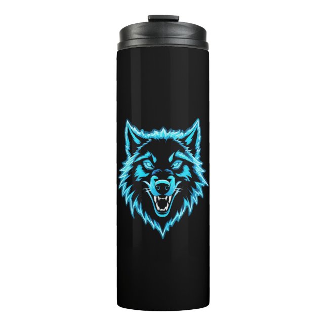 Termo Lobo de neón (Anverso)