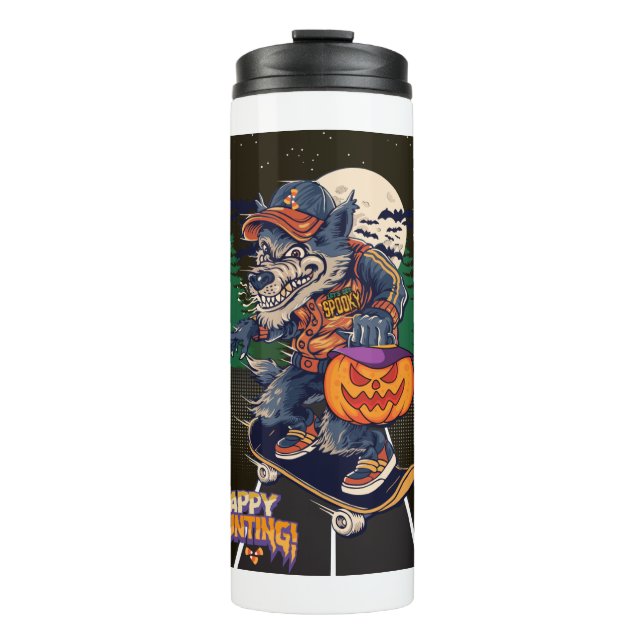 TERMO LOBO EN HALLOWEEN (Anverso)