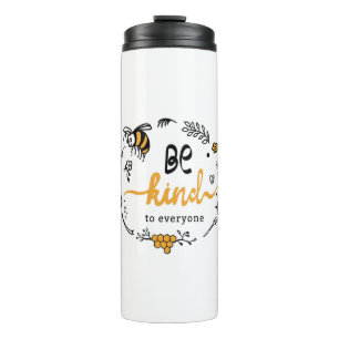 Termo Logo brillante con abeja amable