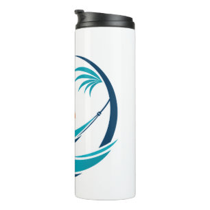 Termo Logo de hamaca de lujo al atardecer