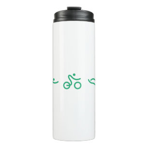 Termo Logo de Triathlon Green