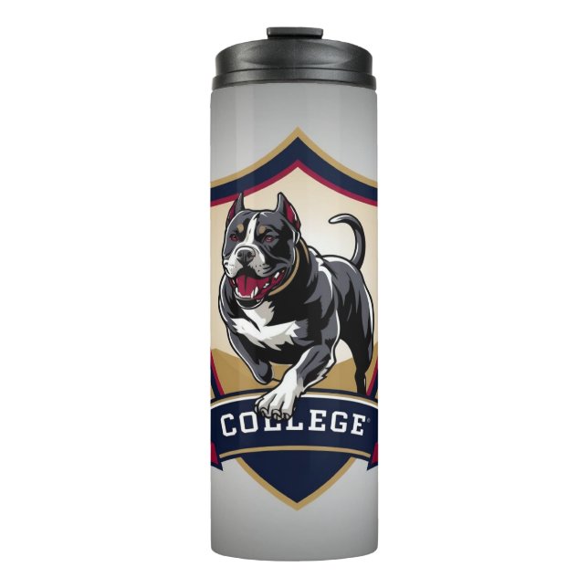 Termo Logo del PitBull College (Anverso)