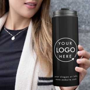 Termo Logo   Empresa de negocios con marca en negro