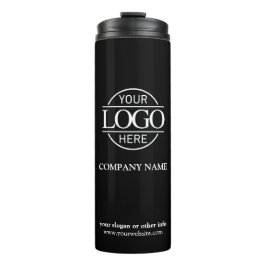 Termo Logotipo comercial de la Compañía Promocional Negr