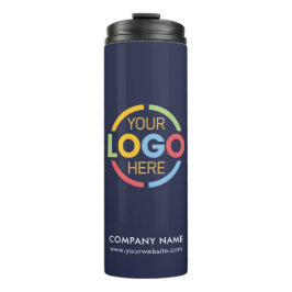 Termo Logotipo comercial de la marca moderna Navy Blue C