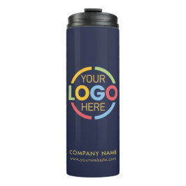 Termo Logotipo comercial de la marca moderna Navy Blue C
