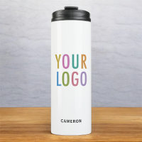 Logotipo comercial de Tumbler de acero inoxidable 
