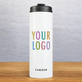 Termo Logotipo comercial de Tumbler de acero inoxidable