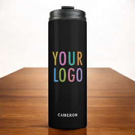 Termo Logotipo comercial de Tumbler de acero inoxidable