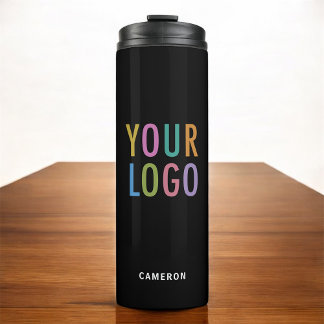 Termo Logotipo comercial de Tumbler de acero inoxidable