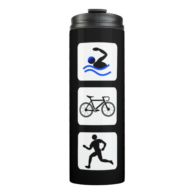 Termo Logotipo de Eventos de Triatleta (Anverso)