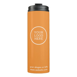 Termo Logotipo Empresa Naranja Empresa moderna