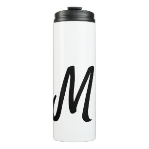 Termo logotipo minimalista simple monograma personalizad