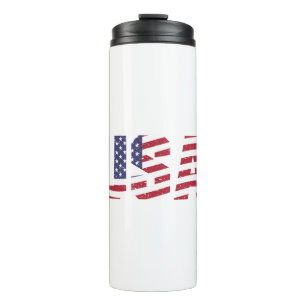 Termo Logotipo Patriótico "Todo Americano" de EE. UU.