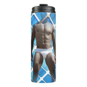Termo Los abdominales musculosos de seis paquetes de Sli