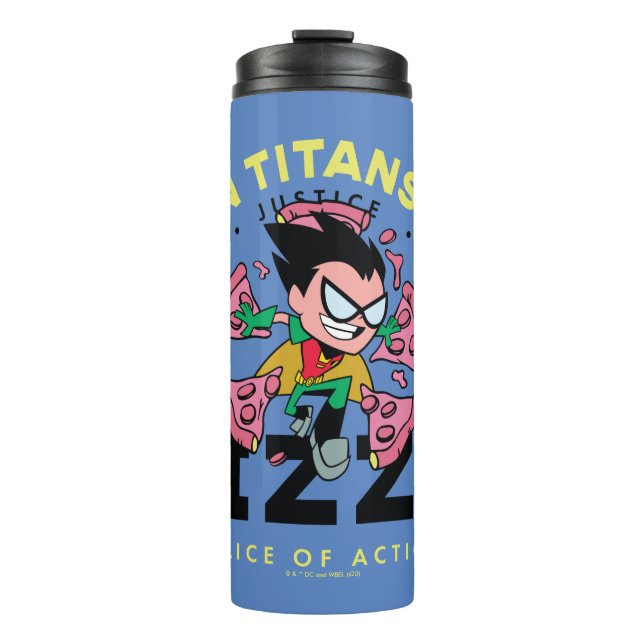 Termo ¡Los adolescentes se van! Robin "Truth Justice Piz (Anverso)