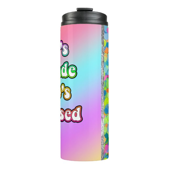 Termo Los años 80 hicieron que los 90 fueran confetti (Anverso)