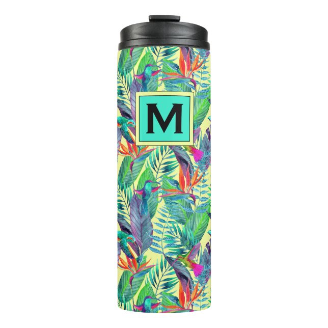 Termo Los colibríes de la acuarela el | añaden su (Anverso)