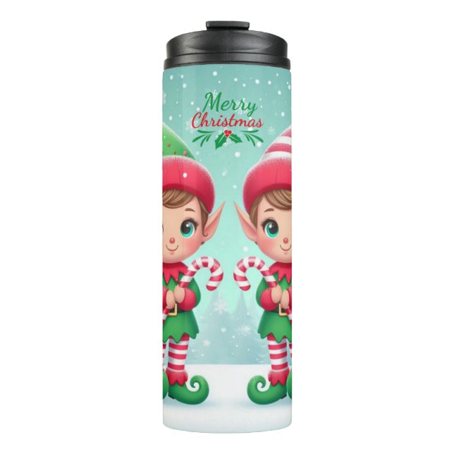 Termo Los elfos de los Navidades (Anverso)