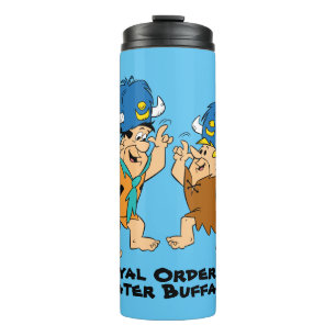 Termo Los Flintstones el   Fred y búfalos de agua de