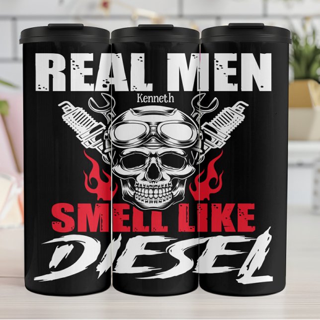 Termo Los hombres de verdad huelen como el diesel (Subido por el creador)