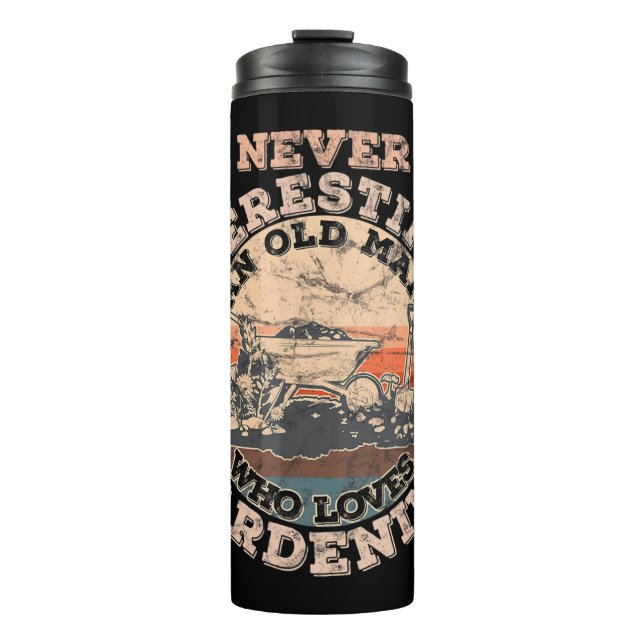 Termo Los hombres nunca subestiman a un anciano que ama  (Anverso)