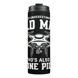 Termo Los hombres nunca subestiman a un anciano que tamb