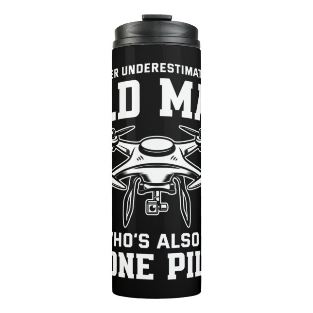 Termo Los hombres nunca subestiman a un anciano que tamb (Anverso)