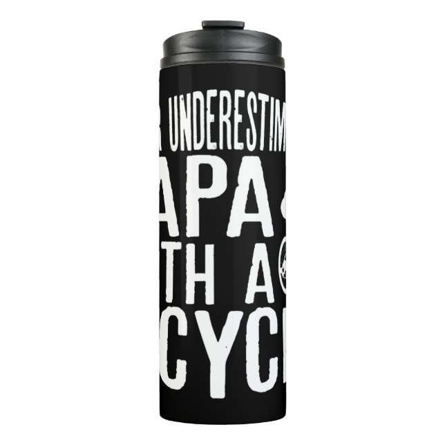 Termo Los Hombres Nunca Subestiman A Un Papa Con Un Coch (Anverso)