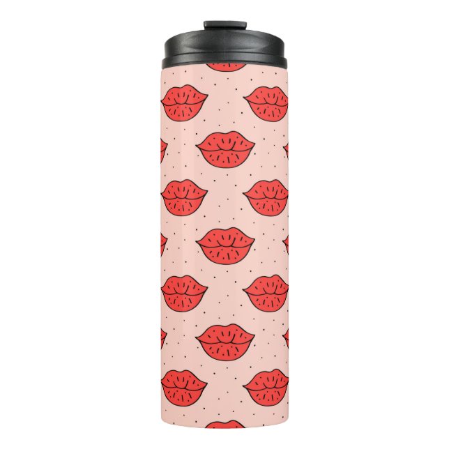 Termo Los labios humanos lindos personalizado mano dibuj (Anverso)