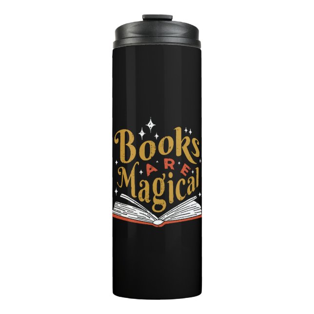 Termo Los libros antiguos son mágicos (Anverso)