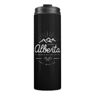 Termo Los montes de Alberta dicen que debo irme a lo osc