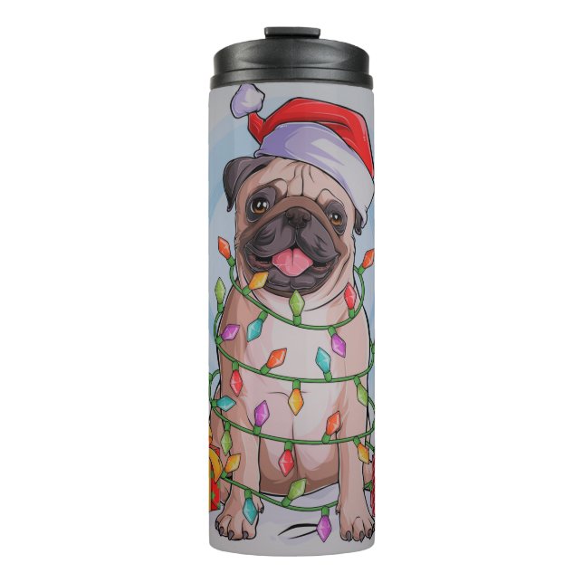 Termo Los Navidades adorables pug Dog (Anverso)