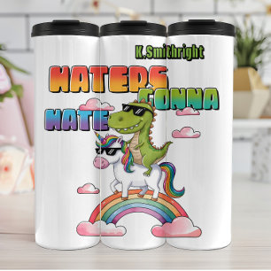 Termo Los odiadores odiarán los dinosaurios de Unicornio