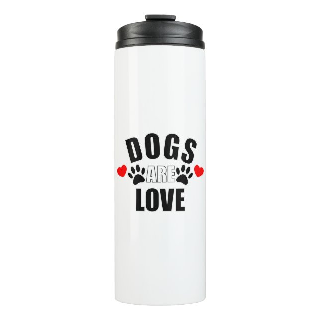Termo Los perros son amor (Anverso)