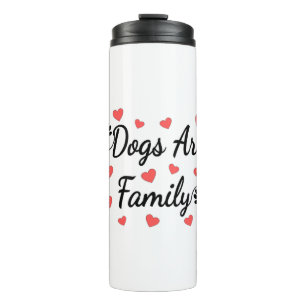 Termo Los Perros Son Tipografía Familiar Para Los Amante