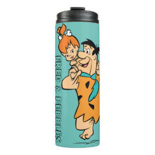 Termo Los Picapiedra   Fred y Pebbles Flintstone