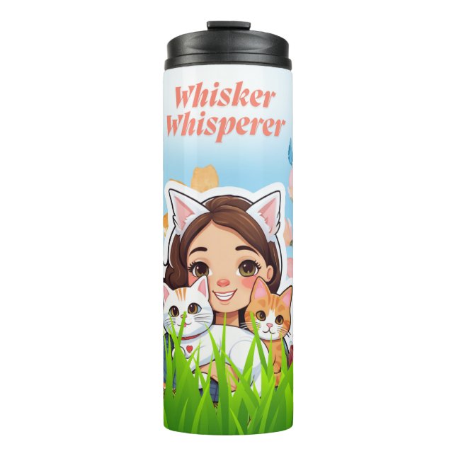 Termo Los Whisperers de Feline Whisker son personas espe (Anverso)