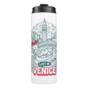 Termo Lost in Venice Retro Doodle Travel