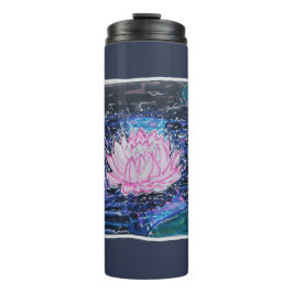 Termo Loto en Agua Oscura