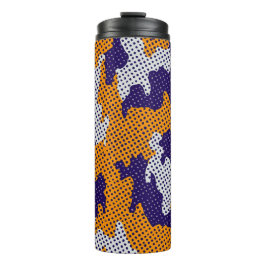Termo Louisiana State Purple Gold Stylish Camo Pattern