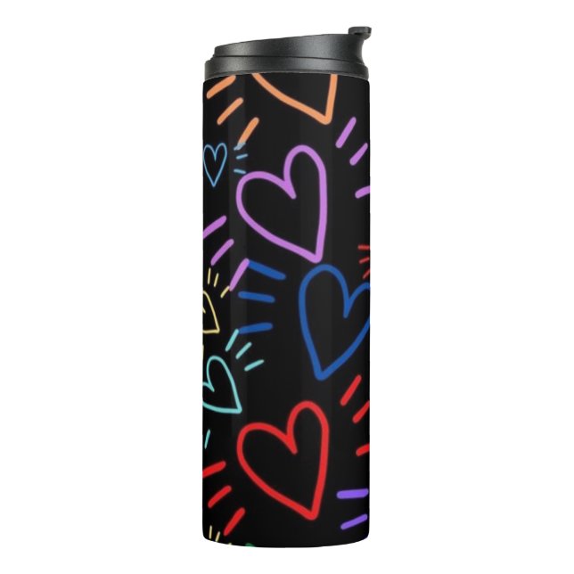 Termo Love Colored Hearts (Rotado hacia la izquierda)