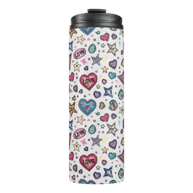 Termo Love & Crystals | Crystal Hearts Thermal Tumblers (Anverso)