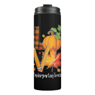 Termo LOVE Kindergarten Teacher Fall Leaves Autumn