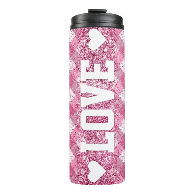 Termo Love Pink Plaid (Anverso)