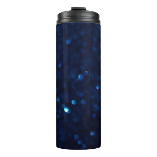 Termo Luces azules clásicas purpurinas