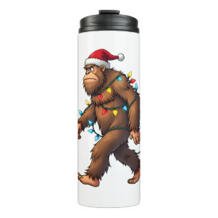 Termo Luces de árbol de Navidad de Bigfoot Santa Xmas ch