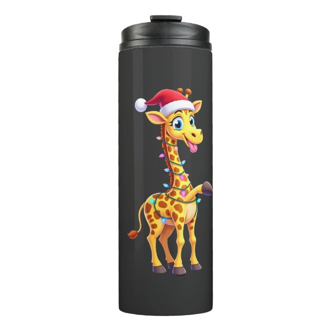 Termo Luces de Navidad de Jirafa Jirafa de Santa Diverti (Anverso)