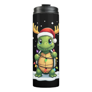 Termo Luces de Navidad de Tortuga Marina Santa Navidad D